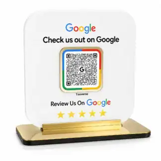 Custom Acrylic Google Review Stand with QR codes