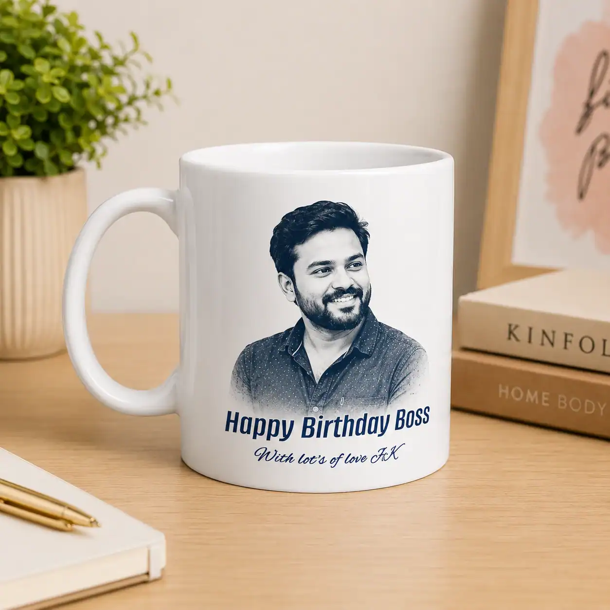 Customized Personalized Photo & Text Printed Cup - Image 3